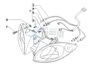 X9 EVOLUTION 250 drawing Head lamp