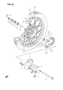 DS80 (E3) drawing FRONT WHEEL