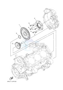 YXZ1000ETS YXZ10YESH YXZ1000R EPS SS SPECIAL EDITION (B577) drawing STARTER CLUTCH