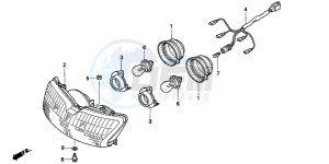 SFX50 drawing HEADLIGHT (IT)