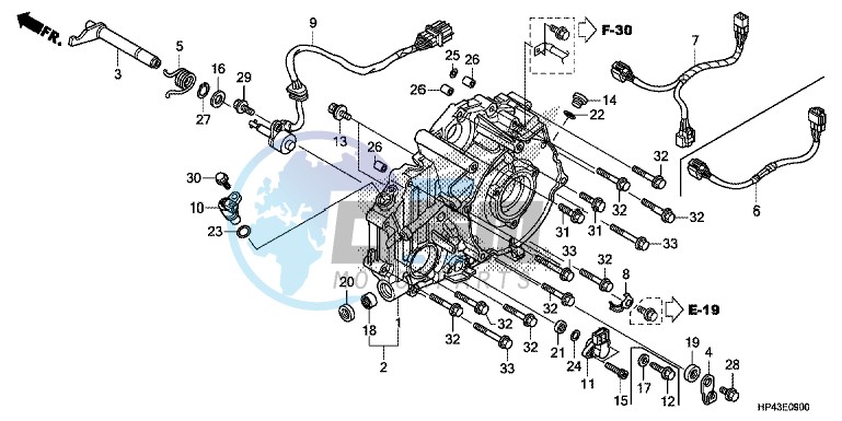 REAR CRANKCASE COVER