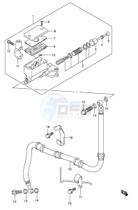 SV1000 (E2) drawing CLUTCH MASTER CYLINDER (SV1000 U1 U2)