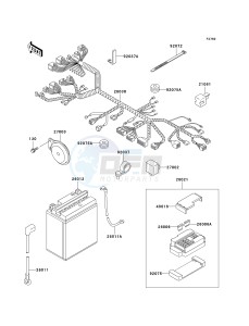 EN 500 C [VULCAN 500 LTD] (C6-C9) [VULCAN 500 LTD] drawing CHASSIS ELECTRICAL EQUIPMENT