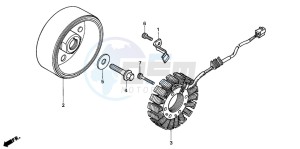 CBR600F3 drawing GENERATOR