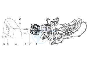 Zip 50 2T drawing Cylinder head cover