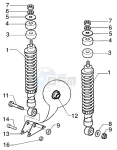 Runner 200 VXR 4t drawing Rear Damper