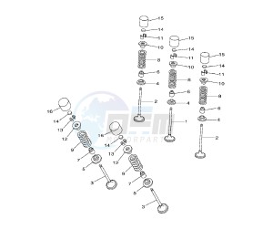 YZ F 250 drawing VALVE