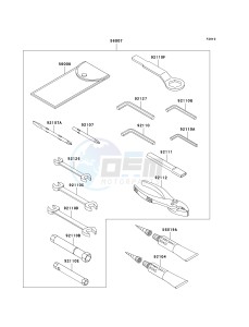 ZX 600 M [NINJA ZX-6RR] (M1) [NINJA ZX-6RR] drawing OWNERS TOOLS