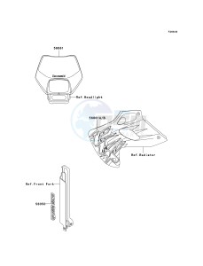 KLX 250 D [KLX250R] (D2-D4) [KLX250R] drawing DECALS-- KLX250-D4- -