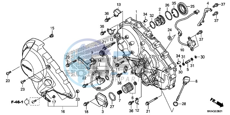 RIGHT CRANKCASE COVER (NC750SD)