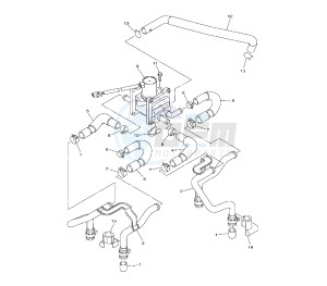 XJR 1300 drawing SECONDARY AIR SYSTEM