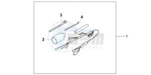 CB1000RB drawing GRIP HEATER ATT