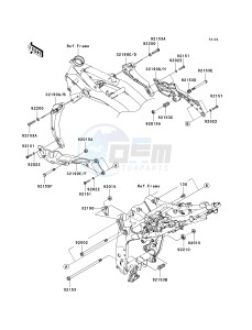 ZR 1000 B [Z1000] (7F-8F) 0B8F drawing ENGINE MOUNT