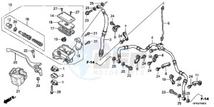 CBR650FAG CBR650F 6ED - (6ED) drawing FR. BRAKE MASTER CYLINDER