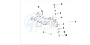 CBF1000TA UK - (E / ABS MKH) drawing KIT CARRIER BRKT