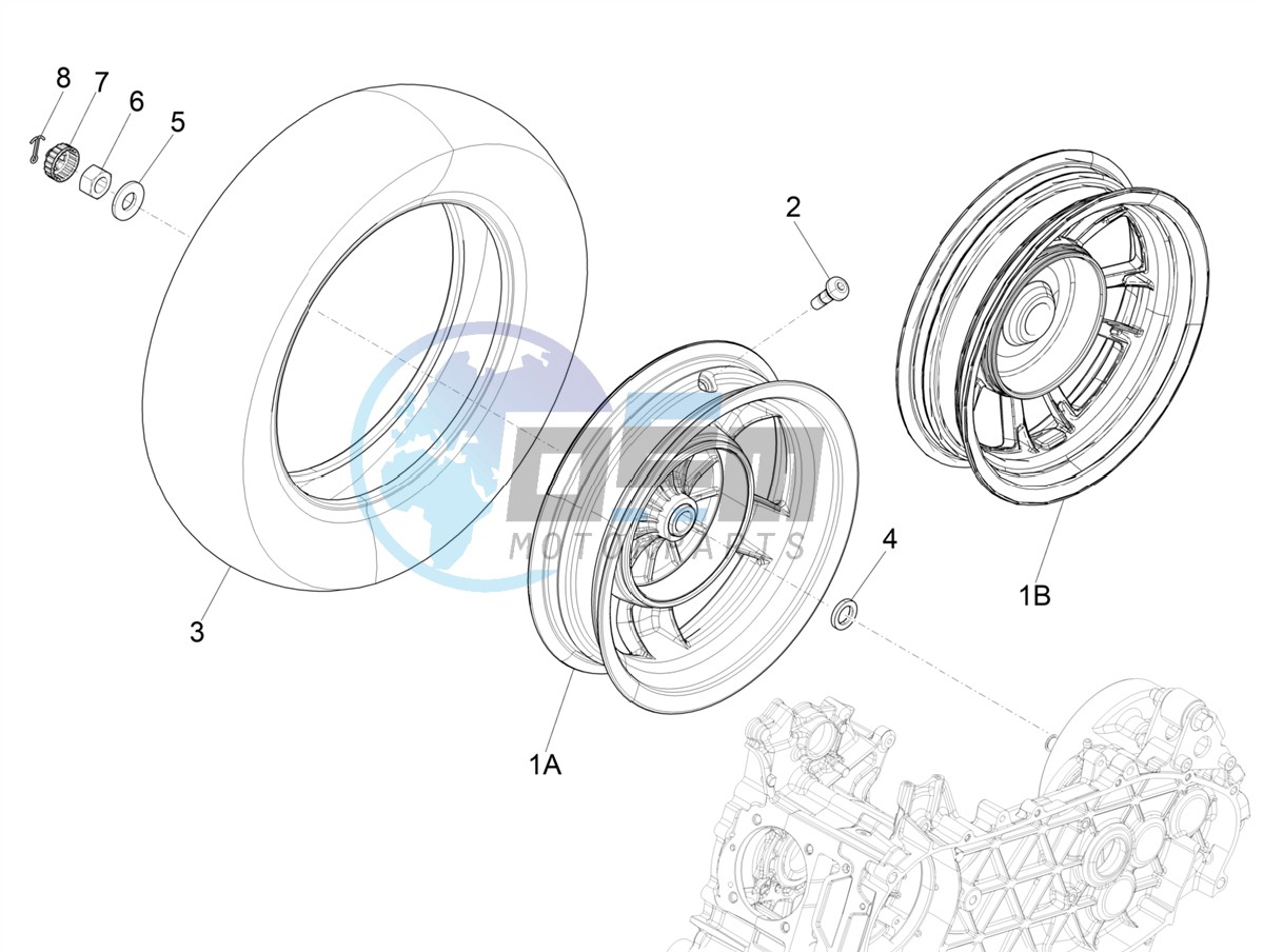 Rear wheel