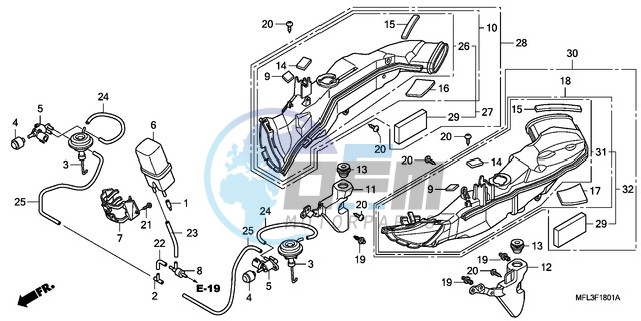 AIR INTAKE DUCT/SOLENOID VALVE