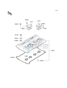 ZG 1000 A [CONCOURS] (A20) A20 drawing CYLINDER HEAD COVER