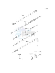 KL 125 D [KLR125] (D20-D22) [KLR125] drawing CABLES