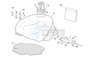 RSV 2 1000 SP drawing Fuel Tank