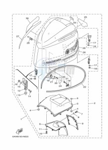 F350AETX drawing FAIRING-UPPER