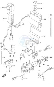 DF 300AP drawing PTT Switch/Engine Control Unit