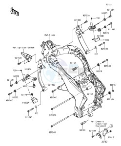 Z1000SX ZX1000LFF FR GB XX (EU ME A(FRICA) drawing Engine Mount