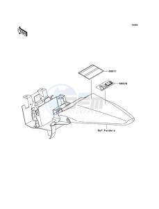 KLX110 KLX110CCF EU drawing Labels