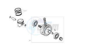 SENDA SM BAJA - 125 CC VTHSC2E1A EU2 & EU3 drawing CRANKSHAFT - PISTON