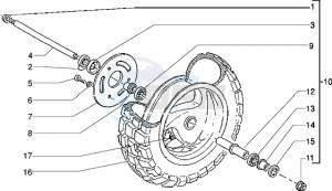 Typhoon 50 m.y. 2004 drawing Front wheel