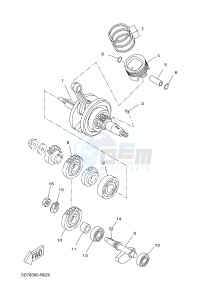 MT125A MT-125 ABS (BR36 BR36 BR36 BR36) drawing CRANKSHAFT & PISTON