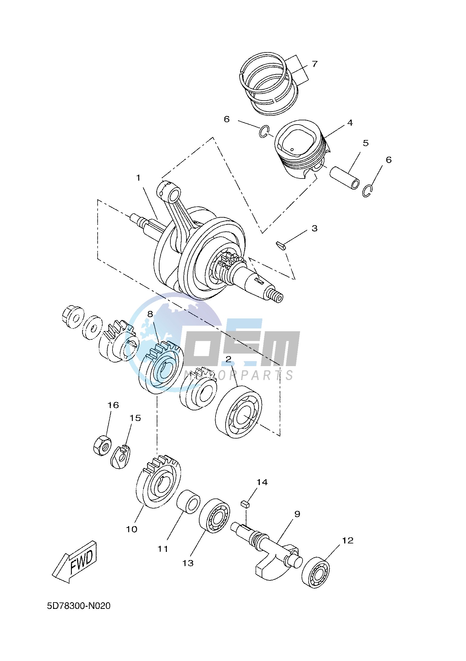 CRANKSHAFT & PISTON