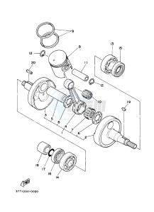 DT125 (3TTN) drawing CRANKSHAFT & PISTON