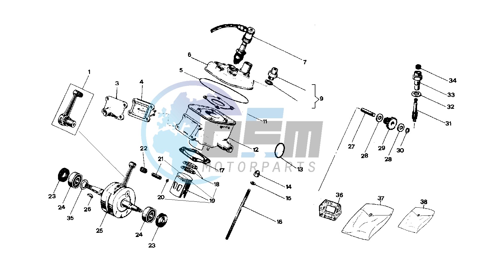 Crankshaft - cylinder