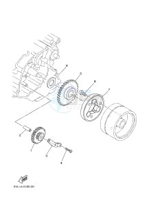 YBR125E (4P2G 4P2H 4P2J) drawing STARTER CLUTCH