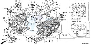 GL1800BF F6B Bagger - GL1800BF UK - (E) drawing CYLINDER BLOCK