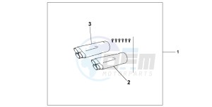 GL1500C drawing EX PIPE FINISHER