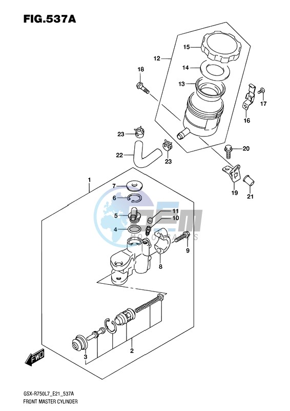 FRONT MASTER CYLINDER