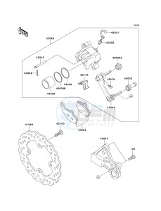 ZX636 C [NINJA ZX-6R] (C6F) C6F drawing REAR BRAKE