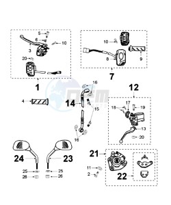 VIVA DA drawing BRAKE SYSTEM HENTONG / SOVEREP BRAKE LEVER