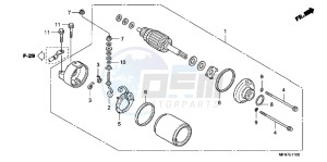 CB1000RC drawing STARTING MOTOR