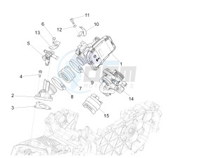 LX 150 4T 3V ie drawing Throttle body - Injector - Union pipe