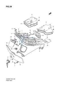 AN400 BURGMAN EU-UK drawing FRONT BOX