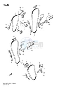 VLR1800 (E3-E28) drawing CAM CHAIN