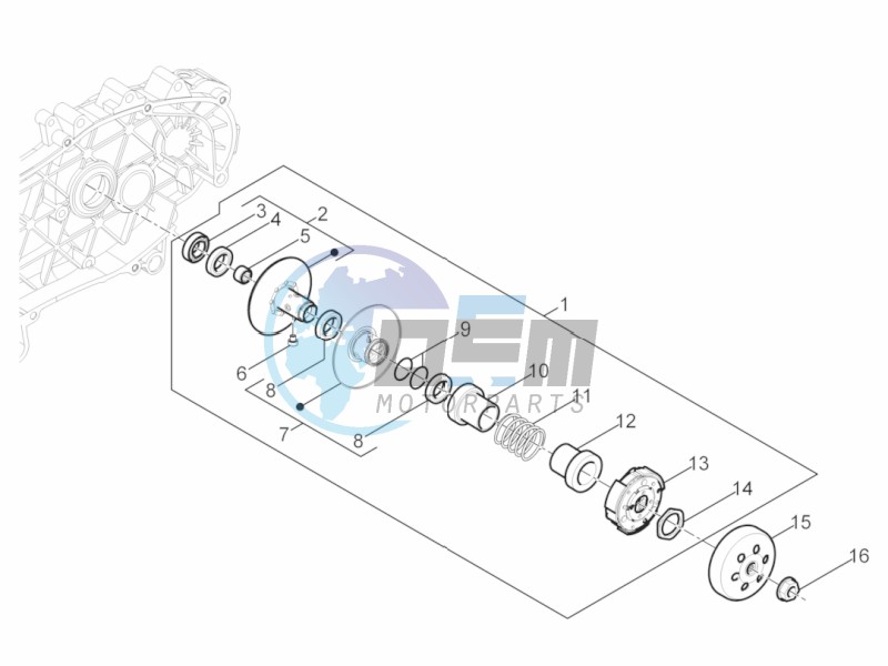 Driven pulley