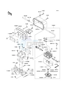 KAF620 G MULE 3000 (G1-G5) MULE 3000 drawing CARBURETOR