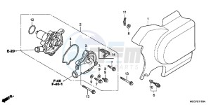 VT750CSC drawing WATER PUMP