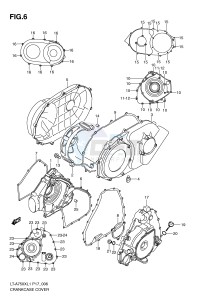 LT-A750X (P17) drawing CRANKCASE COVER