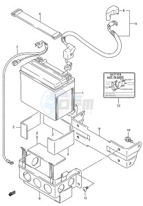 GSX-R750W (E28) drawing BATTERY