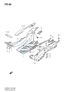 AN400 ABS BURGMAN EU-UK drawing REAR LEG SHIELD